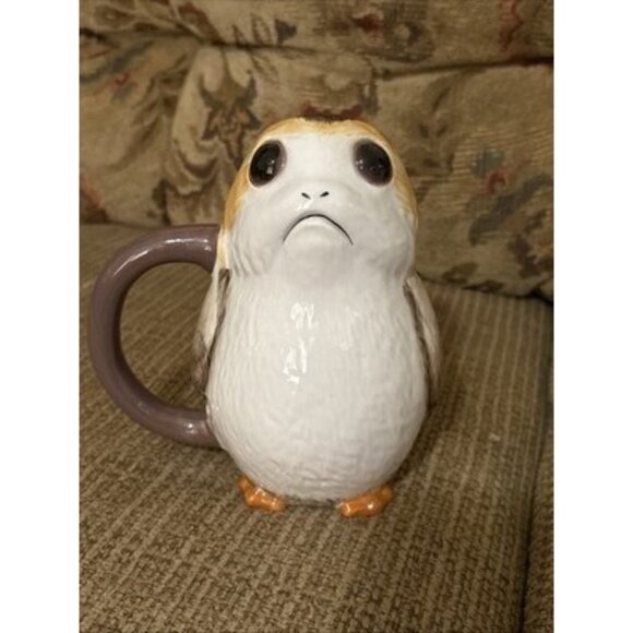 STAR WARS The Last Jedi Porg Sculpted Ceramic Tankard Mug 20 oz Vandor Lucasfilm - Picture 1 of 7